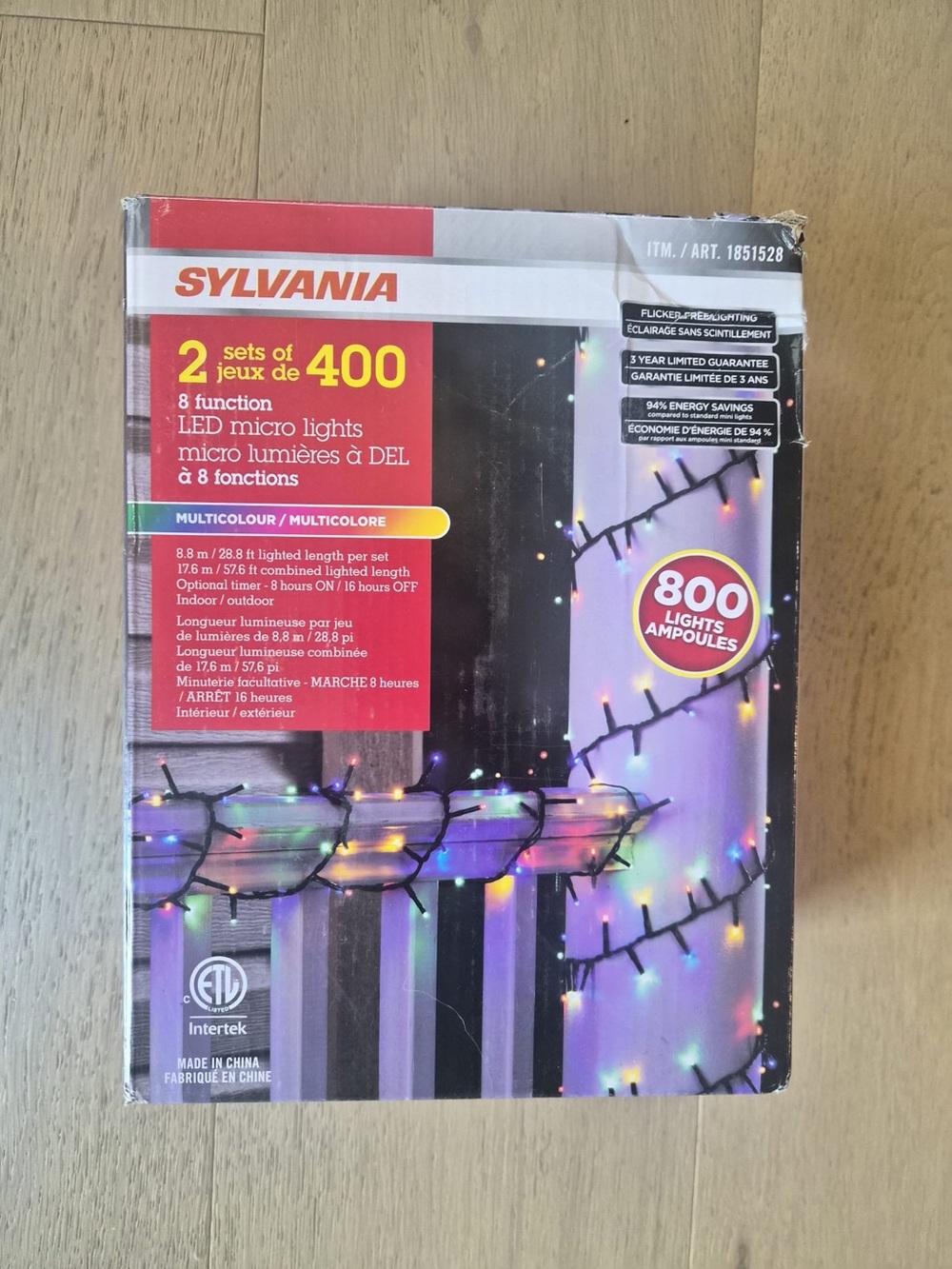 Sylvania Multicolor LED Micro Lights - 800 Lights (2 Sets of 400)